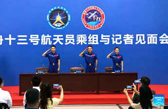 China Focus: Shenzhou-13 astronauts meet press after quarantine, recuperation