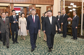 Xi says he reaches important consensus with Kim on developing China-DPRK relations in new era
