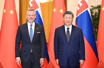 Xi holds talks with Slovak president in Beijing